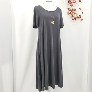 New COA Knit Midi Dress in steel gray sz M